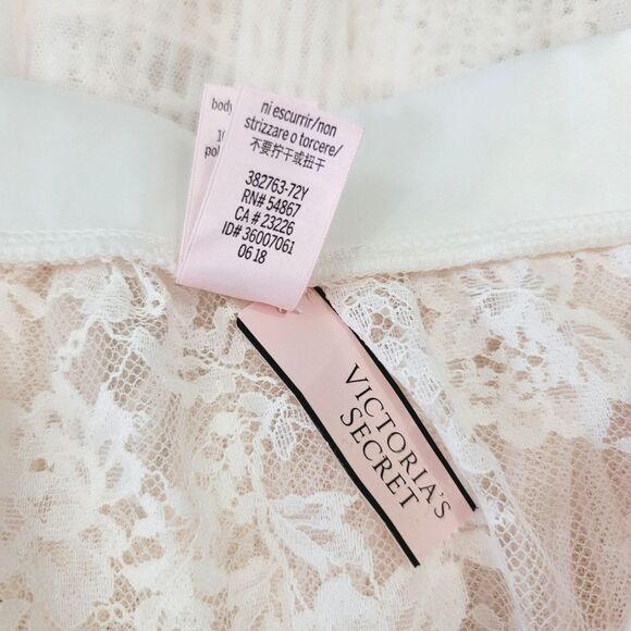 New Victoria's Secret Micro Pleat Sheer Mesh and Lace Skirt in Ballet Pink Small - Picture 10 of 12